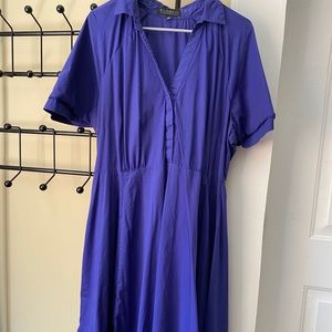Eloquii Blue Shirt Dress, Vintage, Retro, Size 18